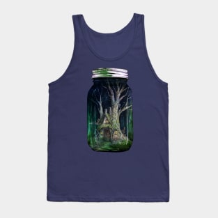 Fairy Forest Night House Tank Top